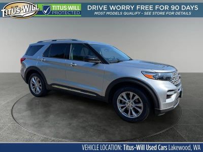 2024 Ford Explorer Limited in Silver Metallic — front three-quarter view