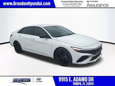 2026 Hyundai ELANTRA SEL Sport in White — front three-quarter view
