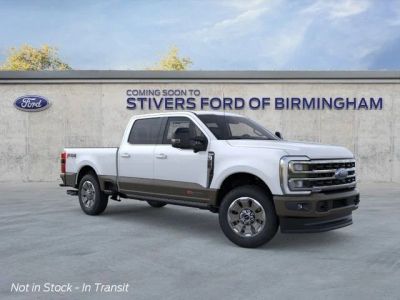 2026 Ford F-350SD King Ranch in White — front three-quarter view