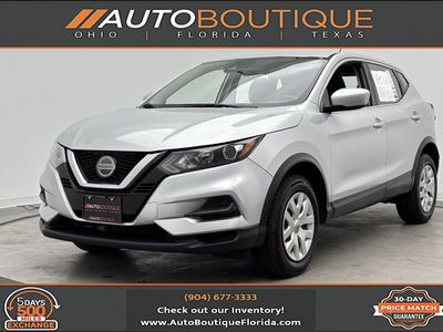 2020 Nissan Rogue Sport S in Brilliant Silver Metallic — front three-quarter view