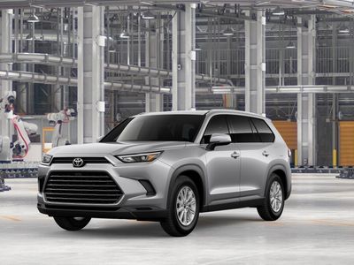 2026 Toyota Grand Highlander XLE in Celestial Silver Metallic — front three-quarter view