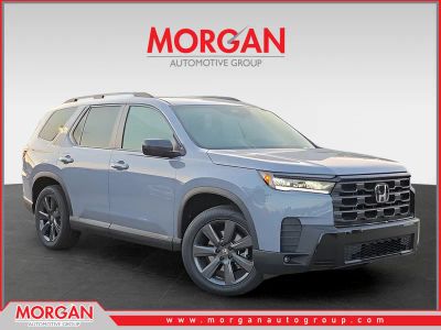 2026 Honda Pilot Sport in Sonic Gray Pearl — front three-quarter view