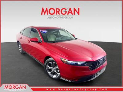 2024 Honda Accord EX in Red — front three-quarter view