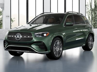 2026 Mercedes-Benz GLE 350 in MANUFAKTUR Ireland Mid Green Metallic — front three-quarter view