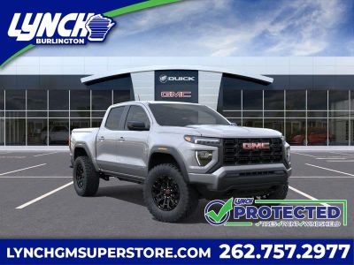 2026 GMC Canyon Elevation in Sterling Metallic — front three-quarter view