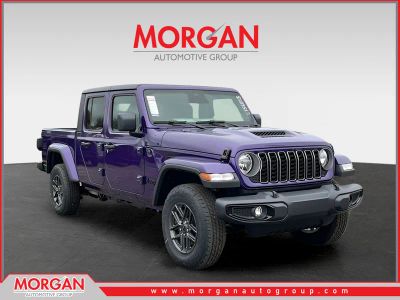 2026 Jeep Gladiator Sport S in Purple — front three-quarter view