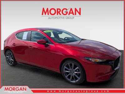 2019 Mazda Mazda3 Hatchback 3 w/Preferred Pkg in Soul Red Crystal Metallic — front three-quarter view