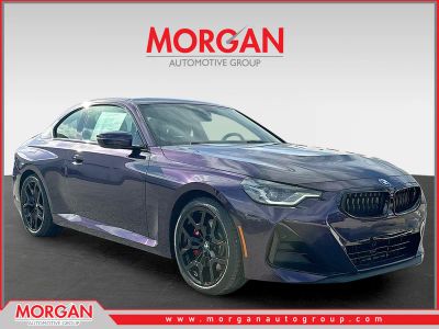 2026 BMW 2 Series 230i xDrive in Thundernight Metallic — front three-quarter view