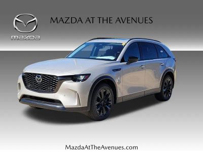 2026 Mazda CX-90 PHEV Premium in Silver — front three-quarter view