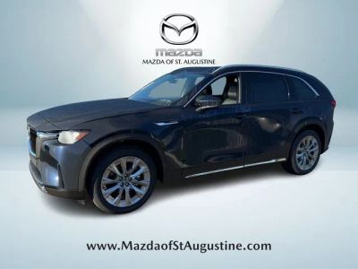 2026 Mazda CX-90 3.3 Turbo Premium Plus in Blue — front three-quarter view
