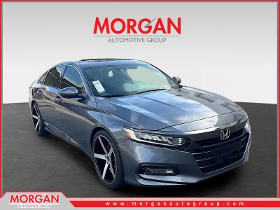 2019 Honda Accord Sedan Sport 2.0T in Modern Steel Metallic — front three-quarter view