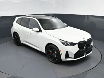 2026 BMW X3 N/A in Alpine White — front three-quarter view