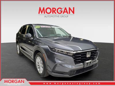 2023 Honda CR-V EX-L in Meteorite Gray Metallic — front three-quarter view