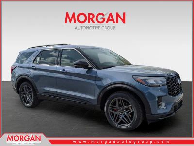 2026 Ford Explorer ST in Blue — front three-quarter view
