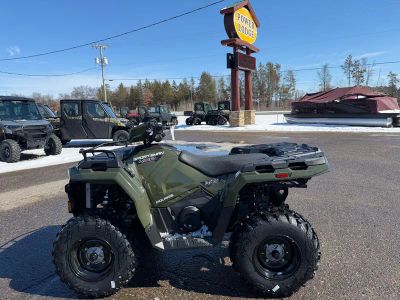 2026 Polaris Sportsman 450 H.O. A26SEA50B1 in Sage Green — front three-quarter view