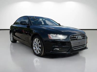 2014 Audi A4 2.0T Premium in Black — front three-quarter view