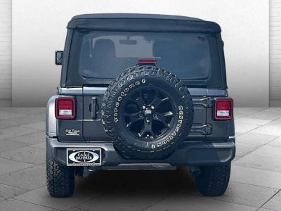 2022 Jeep Wrangler — rear three-quarter view