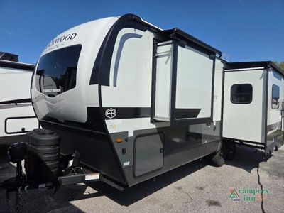2026 Forest River RV Rockwood Mini Lite — rear three-quarter view