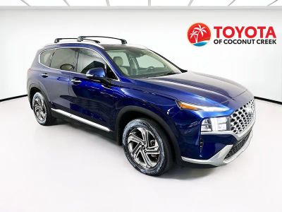 2023 Hyundai Santa Fe SEL in Stormy Sea — front three-quarter view
