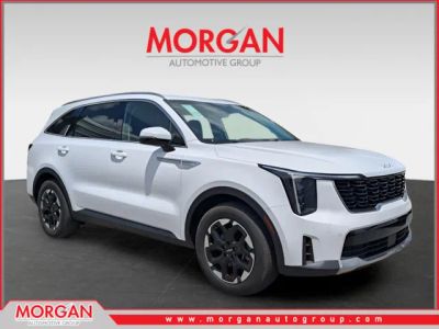 2024 Kia Sorento S in White — front three-quarter view