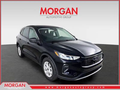 2024 Ford Escape Active in Agate Black Metallic — front three-quarter view