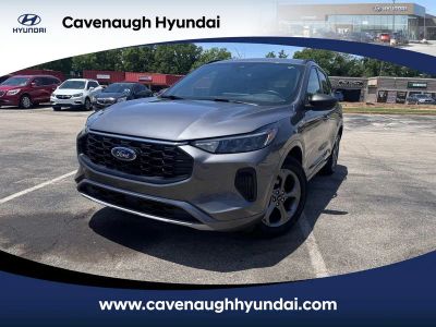 2024 Ford Escape ST-Line in Gray Metallic — front three-quarter view