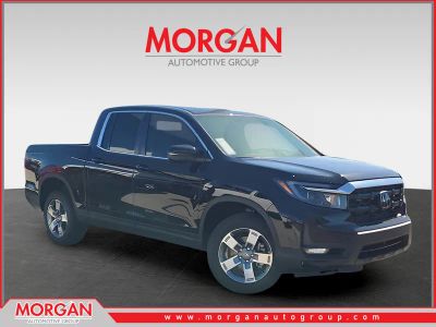 2026 Honda Ridgeline RTL in Crystal Black Pearl — front three-quarter view