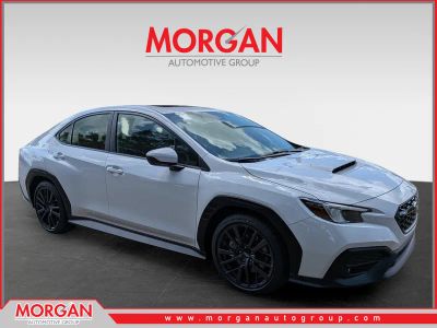 2026 Subaru WRX Premium in Ceramic White — front three-quarter view