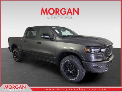 2026 Ram 1500 Rebel in Gray — front three-quarter view