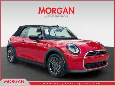 2026 MINI Convertible Cooper in Chili Red — front three-quarter view