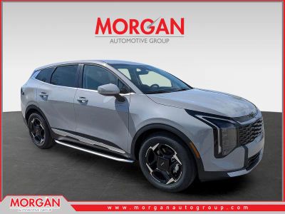 2026 Kia Sportage EX in Wolf Gray — front three-quarter view