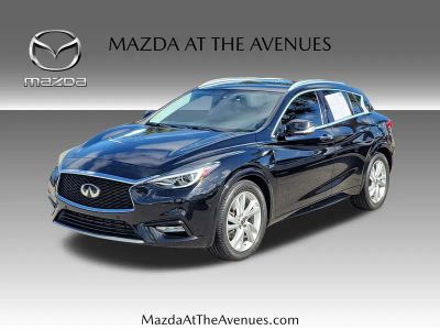 2019 INFINITI QX30 ESSENTIAL in Black — front three-quarter view