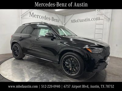 2026 Mercedes-Benz GLE AMG 53 4MATIC+ in Black — front three-quarter view
