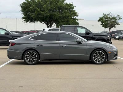 2021 Hyundai Sonata — rear three-quarter view