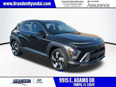 2026 Hyundai KONA Limited in Black — front three-quarter view