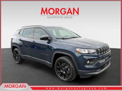 2026 Jeep Compass Latitude in Blue — front three-quarter view