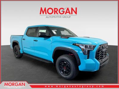 2026 Toyota Tundra 4WD TRD Pro Hybrid in Wave Maker — front three-quarter view