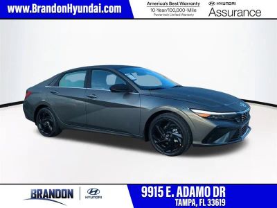 2026 Hyundai ELANTRA SEL Sport in Gray — front three-quarter view