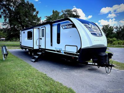2024 Forest River Vibe — front three-quarter view