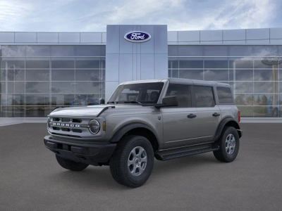 2025 Ford Bronco in M7 Gray — front three-quarter view