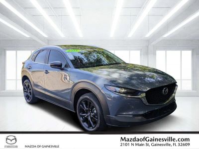2023 Mazda CX-30 2.5 S Carbon Edition in Gray — front three-quarter view