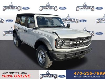 2026 Ford Bronco Base in White — front three-quarter view
