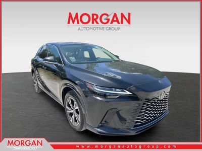 2024 Lexus RX 350 in Caviar — front three-quarter view