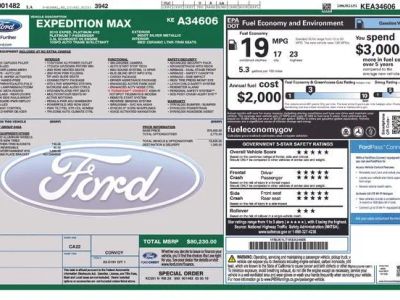 2019 Ford Expedition Max — rear three-quarter view