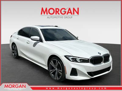 2024 BMW 3 Series 330i in White — front three-quarter view