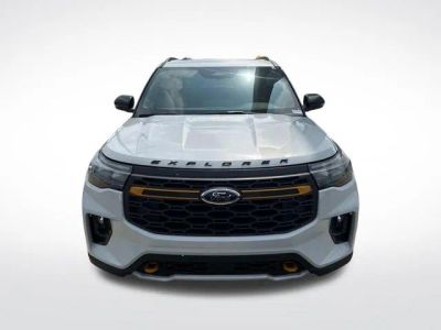 2026 Ford Explorer Tremor in White Metallic — front three-quarter view