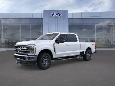 2026 Ford F-250 in AZ White — front three-quarter view