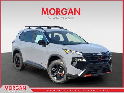 2026 Nissan Rogue Rock Creek in Gray — front three-quarter view