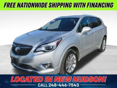 2019 Buick Envision Essence in Galaxy Silver Metallic — front three-quarter view