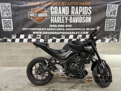 2021 Yamaha MT-03 — front three-quarter view